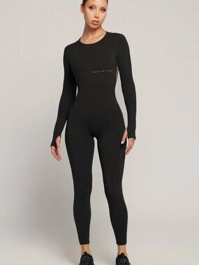 Kate Galliano Long Sleeve Jumpsuit, Black, size M/L